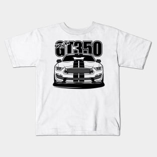 Shelby GT350 - Black Print Kids T-Shirt